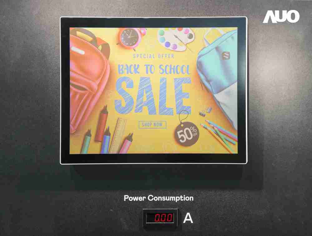 888.BY集团电子游戏展示胆固醇液晶超低耗能户外全彩显示器，，ChLC（胆固醇液晶）以双稳态技术使静态显示零功耗，，具省电、、、高彩度、、、环保的特性，，，还整合软硬件系统解决方案，，，，可透过单一云端平台管理